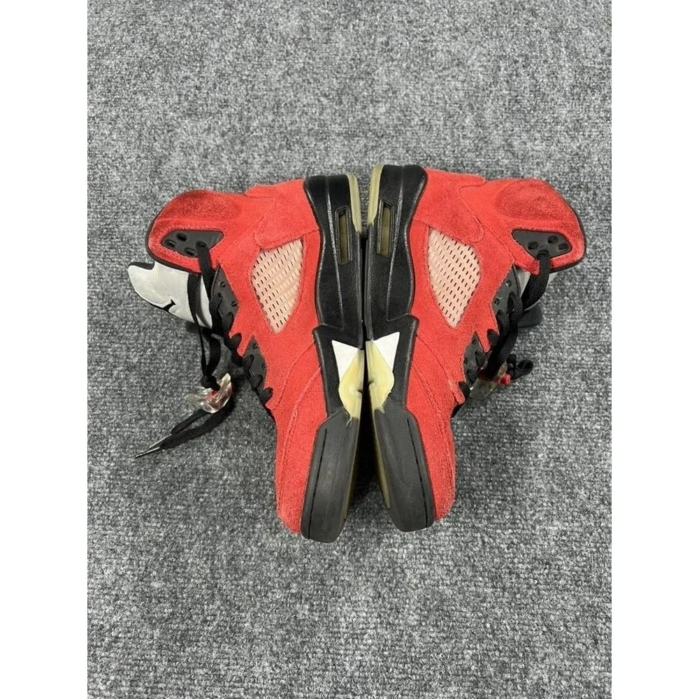 Nike Air Jordan‎ 5 Retro Raging Bull Shoes Mens 8.5 Red Basketball DD0587-600